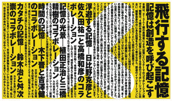 飛行する記憶図録表紙